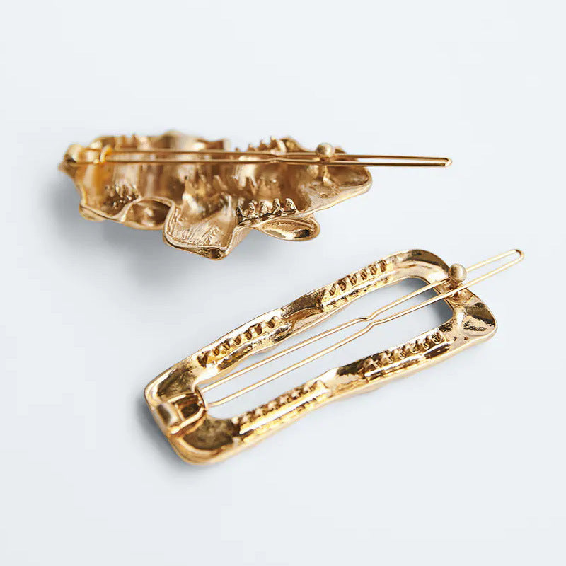 Wholesale retro geometric frog clip Net red hair clip spot direct sales